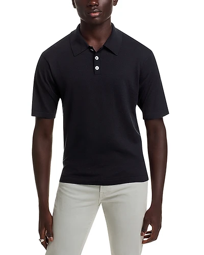 Frame Short Sleeve Polo Sweater