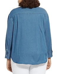 Bay Crop Chambray Shirt