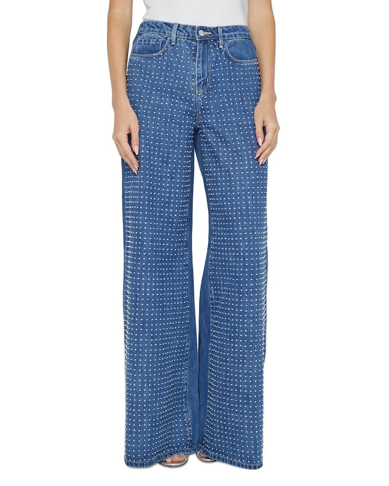 Quincy High Rise Wide Leg Jeans Glendora