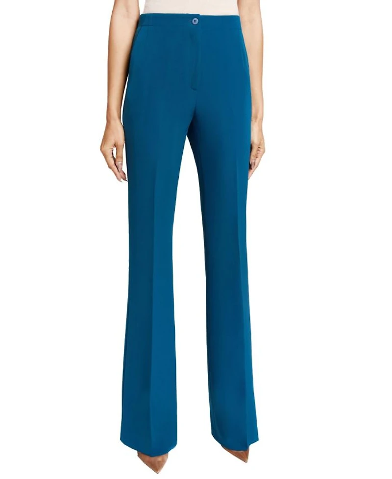 BETH Stretch Techno Crepe Flared Pant
