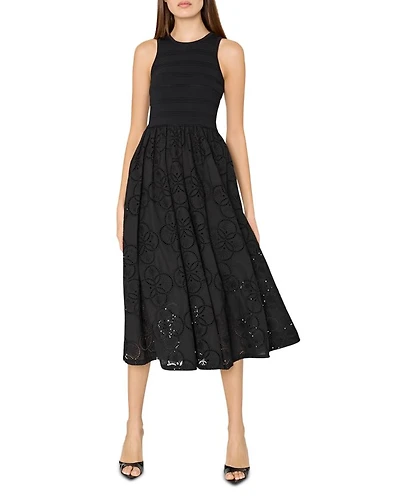 Embroidered Eyelet Dress