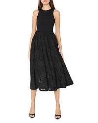 Embroidered Eyelet Dress