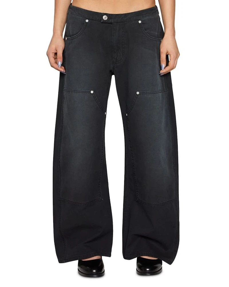 Jax Mid Rise Barrel Leg Pants