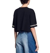 Rhinestone Cropped Tee