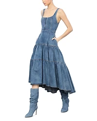 Diana Tiered Denim Dress