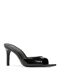 Black Suede Studio Women's Brea Patent Leather High Heel Sandals