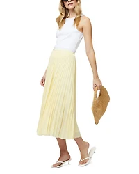 Sunburst Pleated Crepe Skirt