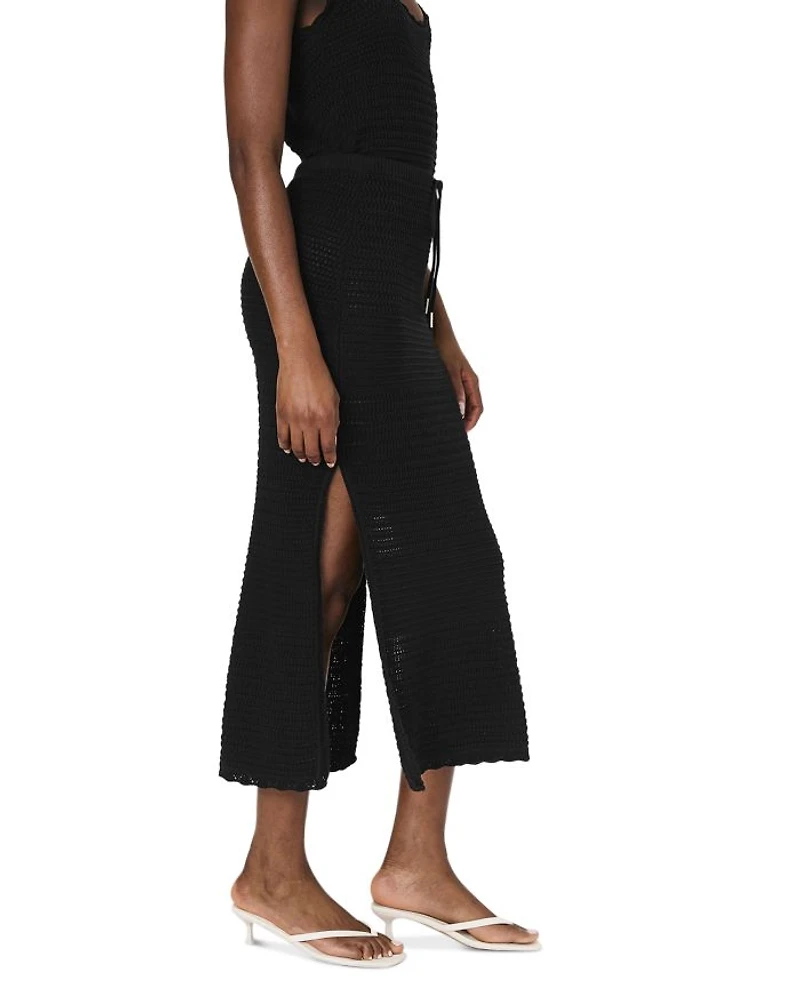 Nellis Side Slit Crocheted Skirt