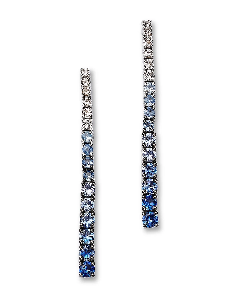 Bloomingdale's Fine Collection Sapphire Ombre Linear Earrings