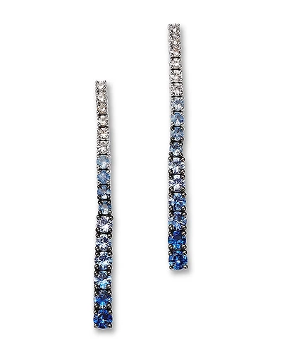 Bloomingdale's Fine Collection Sapphire Ombre Linear Earrings