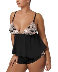 Katerine Luxury Satin Cami and Short Set