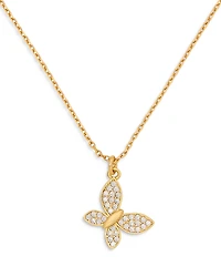 kate spade new york Pave Butterfly Pendant Necklace