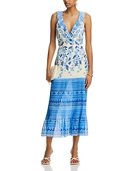 Amy Silk Ruffled Dress