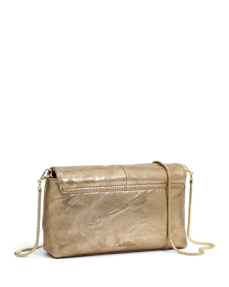 Ruched Crystal Crossbody