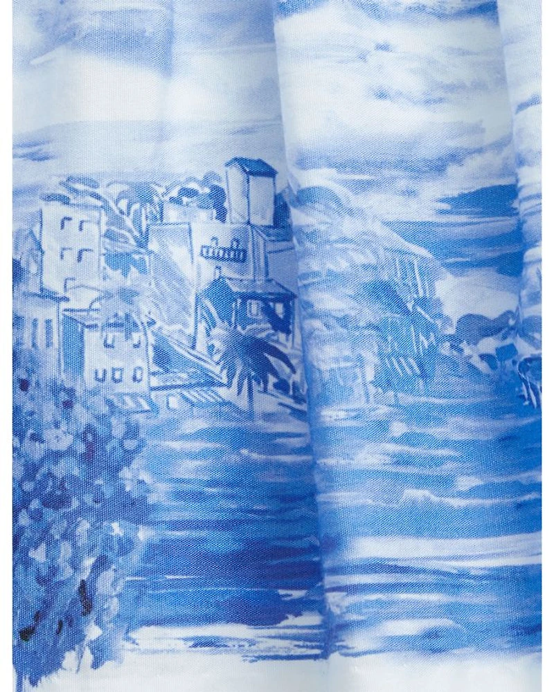 Girls' Seaside Print Cotton Dress & Bloomer - Baby