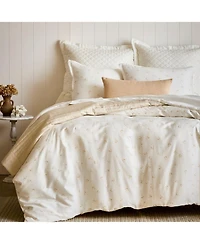Flora Linen 4 Piece Duvet Cover Set, Full