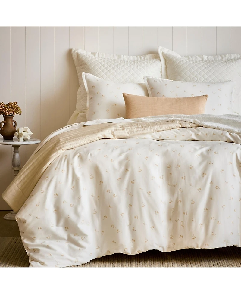 Domani Home Flora Linen 4 Piece Duvet Cover Set, Full