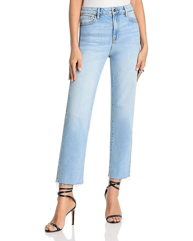 Aqua High Rise Straight Jeans