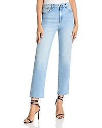 Aqua High Rise Straight Jeans