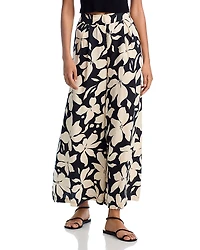 Aqua Ayala Floral Wide Leg Pants - Exclusive
