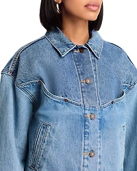 Shrunken 90s Trucker Western Denim Jacket