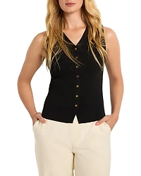 Nic+Zoe Sleeveless Ribbed Vest