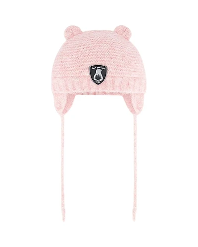 Deux par Deux Girls' Knit Hat with Ears - Baby