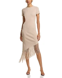 Line & Dot Chrysta Fringe Hem Dress