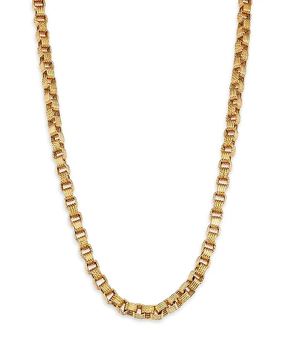 Roberto Coin 18K Yellow Gold Bold Gold Box Link Chain Necklace, 18