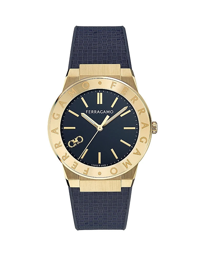 Ferragamo Sapphire Logo Watch, 41mm