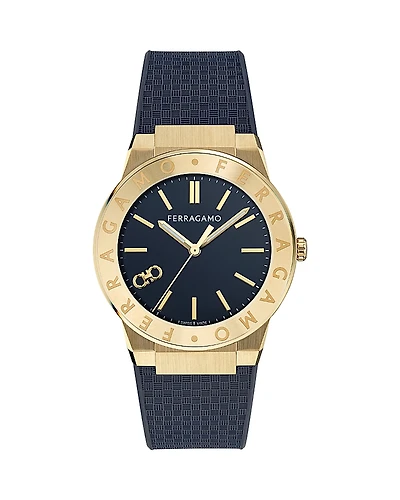 Ferragamo Sapphire Logo Watch, 41mm