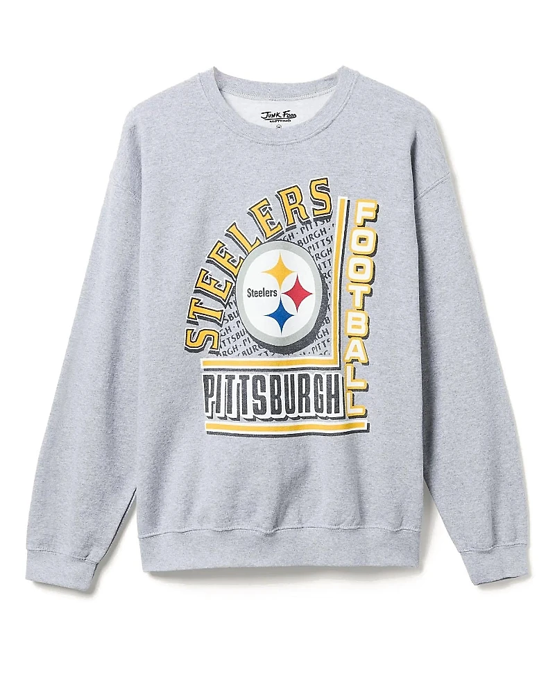 Junk Food Clothing Unisex Nfl Pittsburgh Steelers Backfield Crew Fleece Sweatshirt