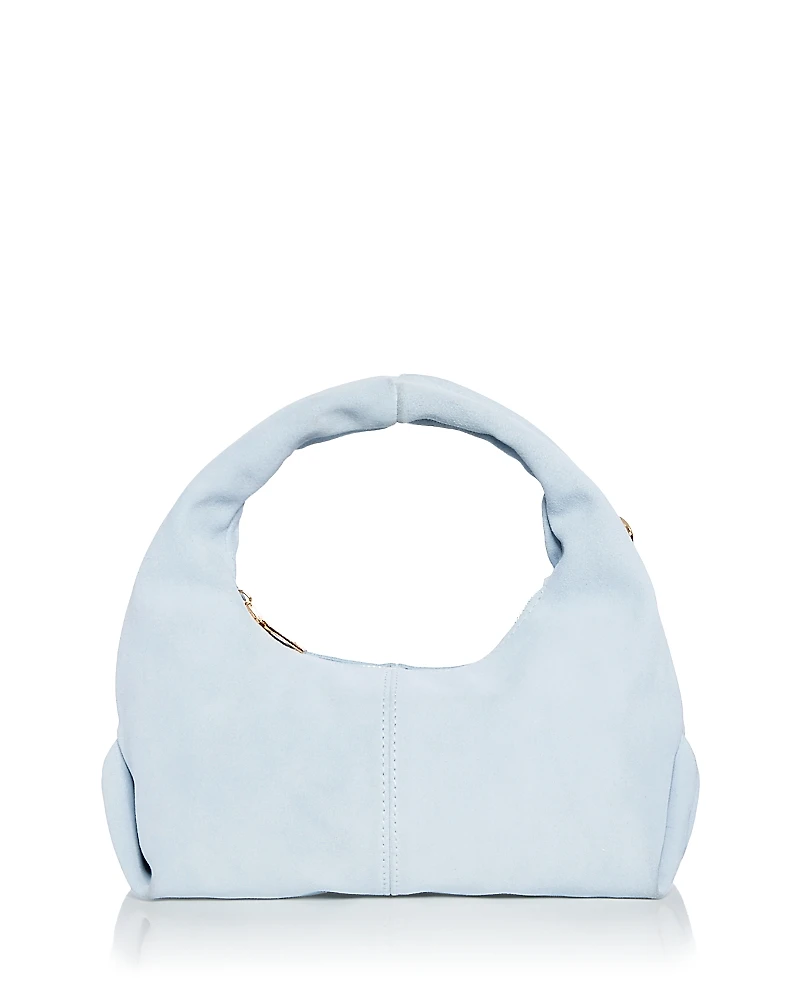 Aqua Suede Hobo Bag - Exclusive