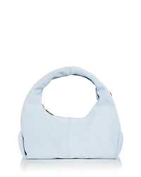 Aqua Suede Hobo Bag - Exclusive