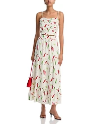 Chili Pepper Midi Skirt - Exclusive