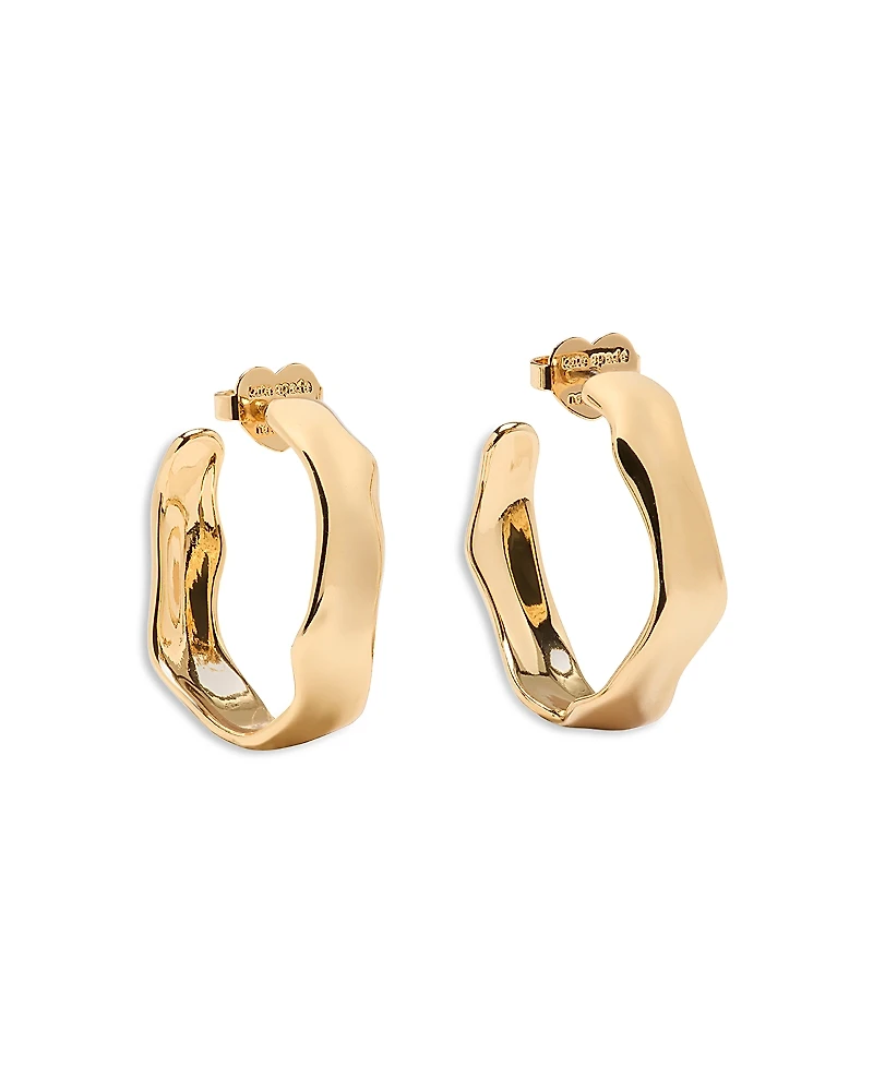 kate spade new york Molten Huggie Hoop Earrings
