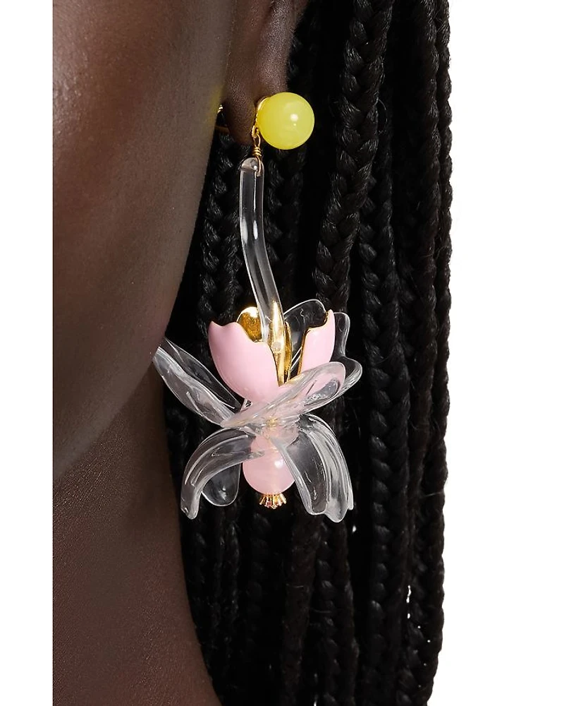 Bright Orchid Drop Earrings