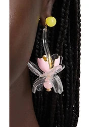 Bright Orchid Drop Earrings