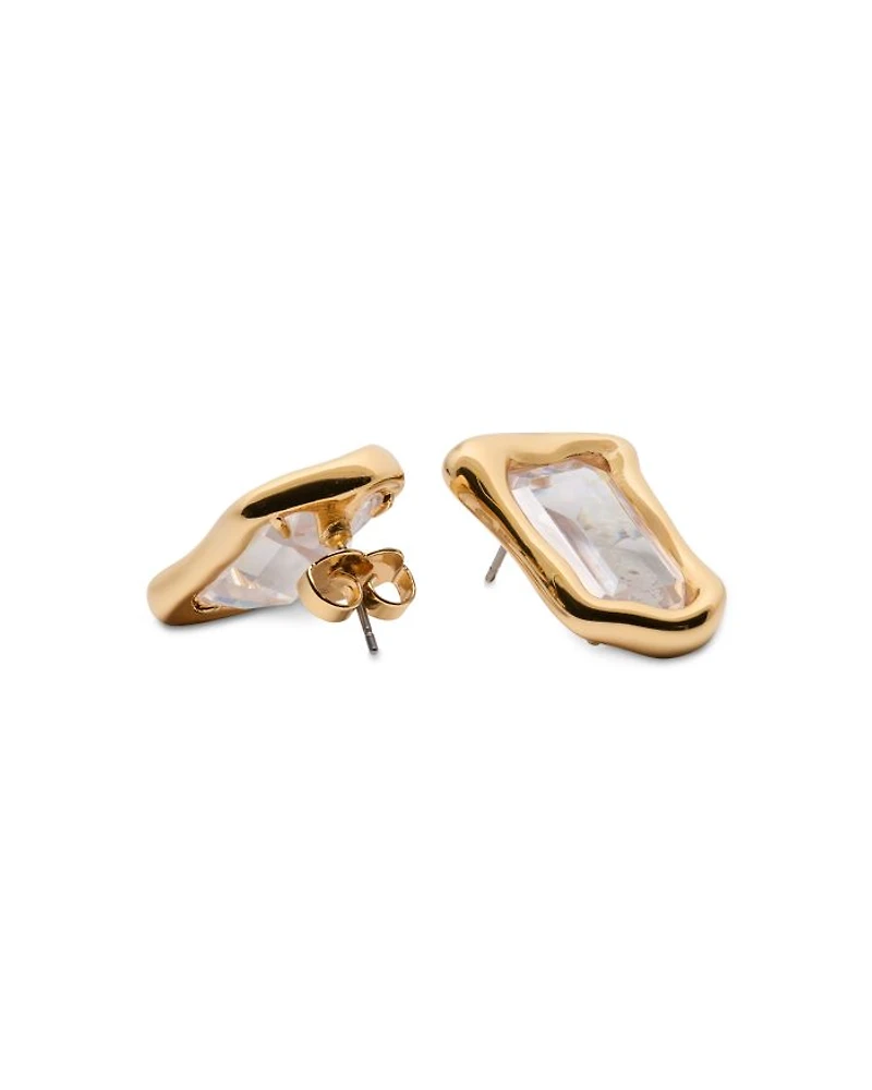 Molten Glass Stud Earrings