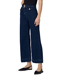 The Elia High Rise Wide Leg Ankle Jeans Magnetic