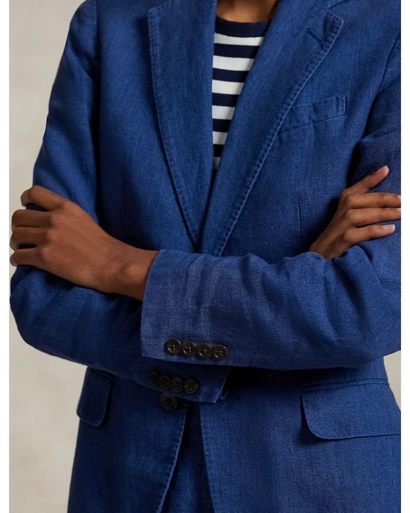 Woven Linen Blazer