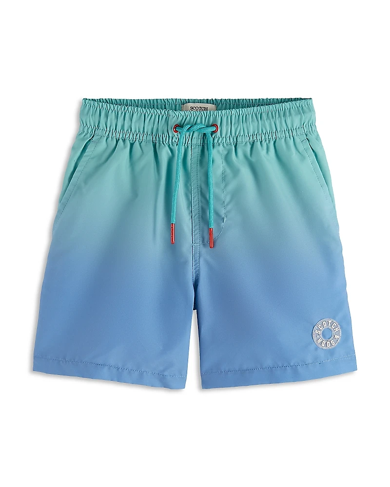 Scotch & Soda Boys' Mid Length Magic Swim Shorts - Little Kid, Big Kid