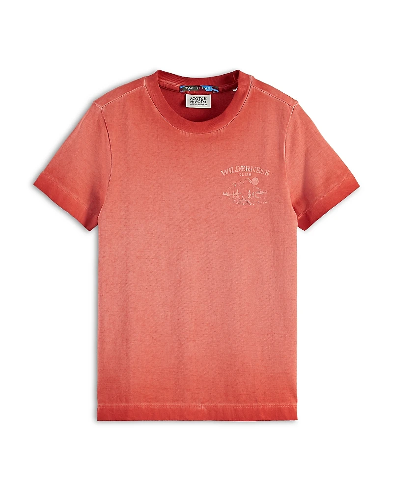 Scotch & Soda Boys' Garment Dyed Tee - Little Kid, Big Kid