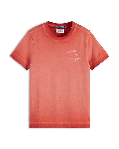 Scotch & Soda Boys' Garment Dyed Tee - Little Kid, Big Kid