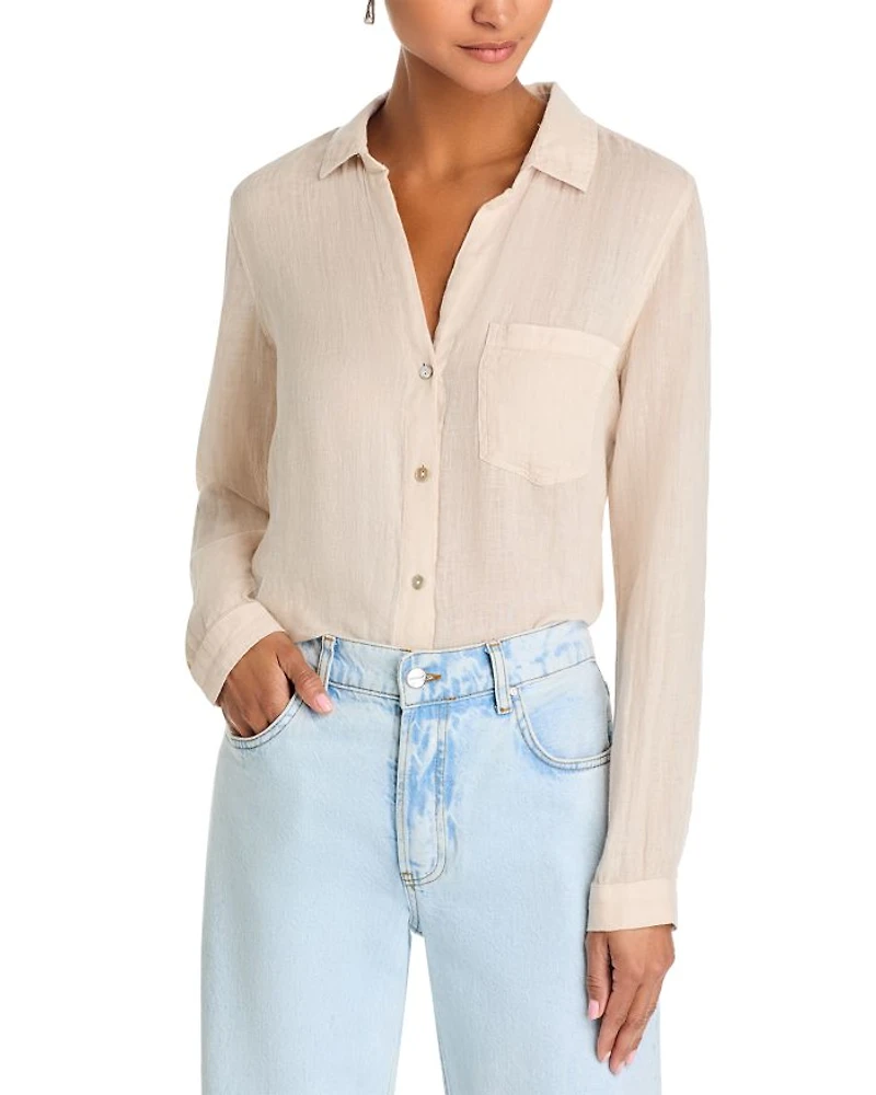 Linen Button Pocket Shirt