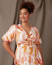 Aura Cascade Midi Dress