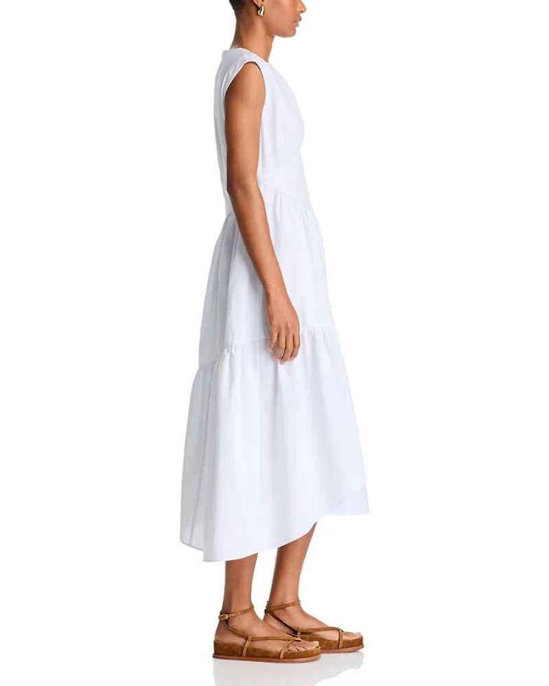 The Seersucker Gathered Dress