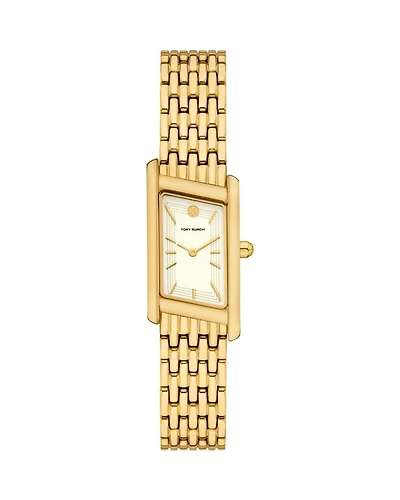 The Eleanor Angled Two-Hand Gold-Tone Stainless Steel Watch, 19mm x 37mm