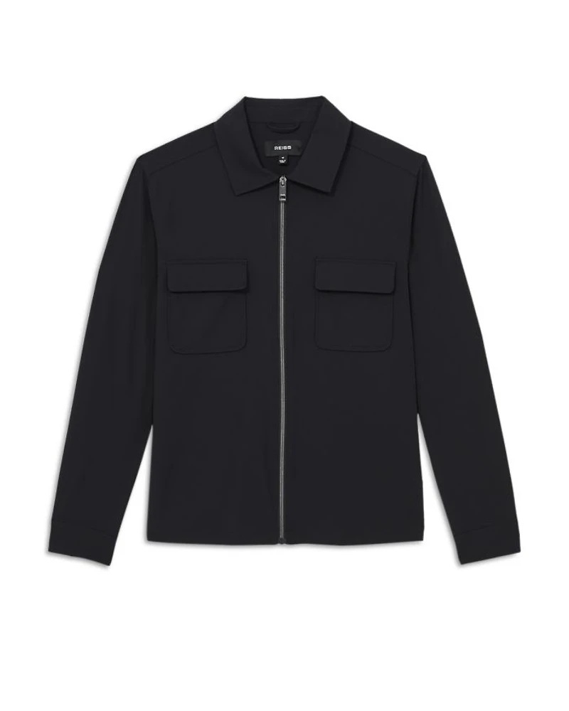 Technical Zip Front Overshirt