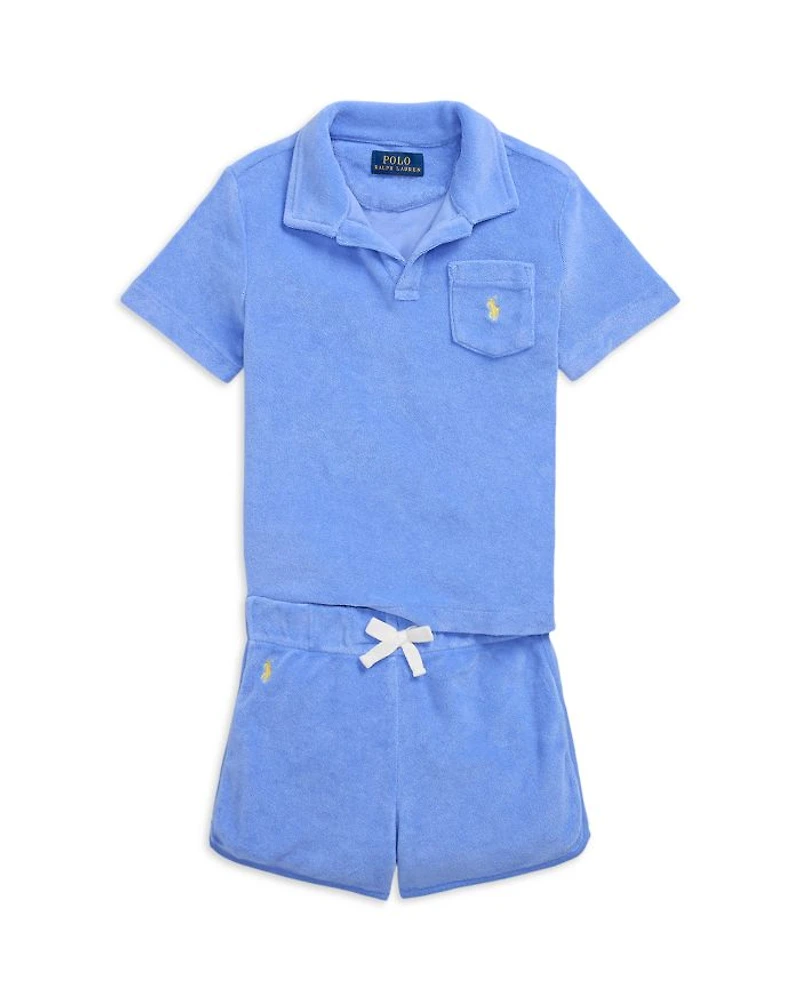 Boys' Terry Polo Shirt & Short Set - Little Kid